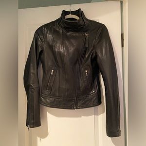 Mackage for Aritzia black leather jacket